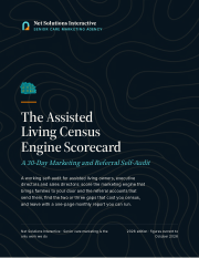 Cover of the Assisted Living Census Engine Scorecard